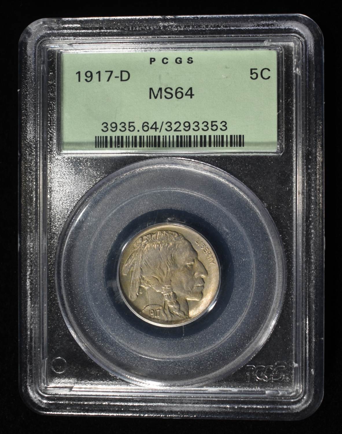1917-D BUFFALO NICKEL PCGS MS64