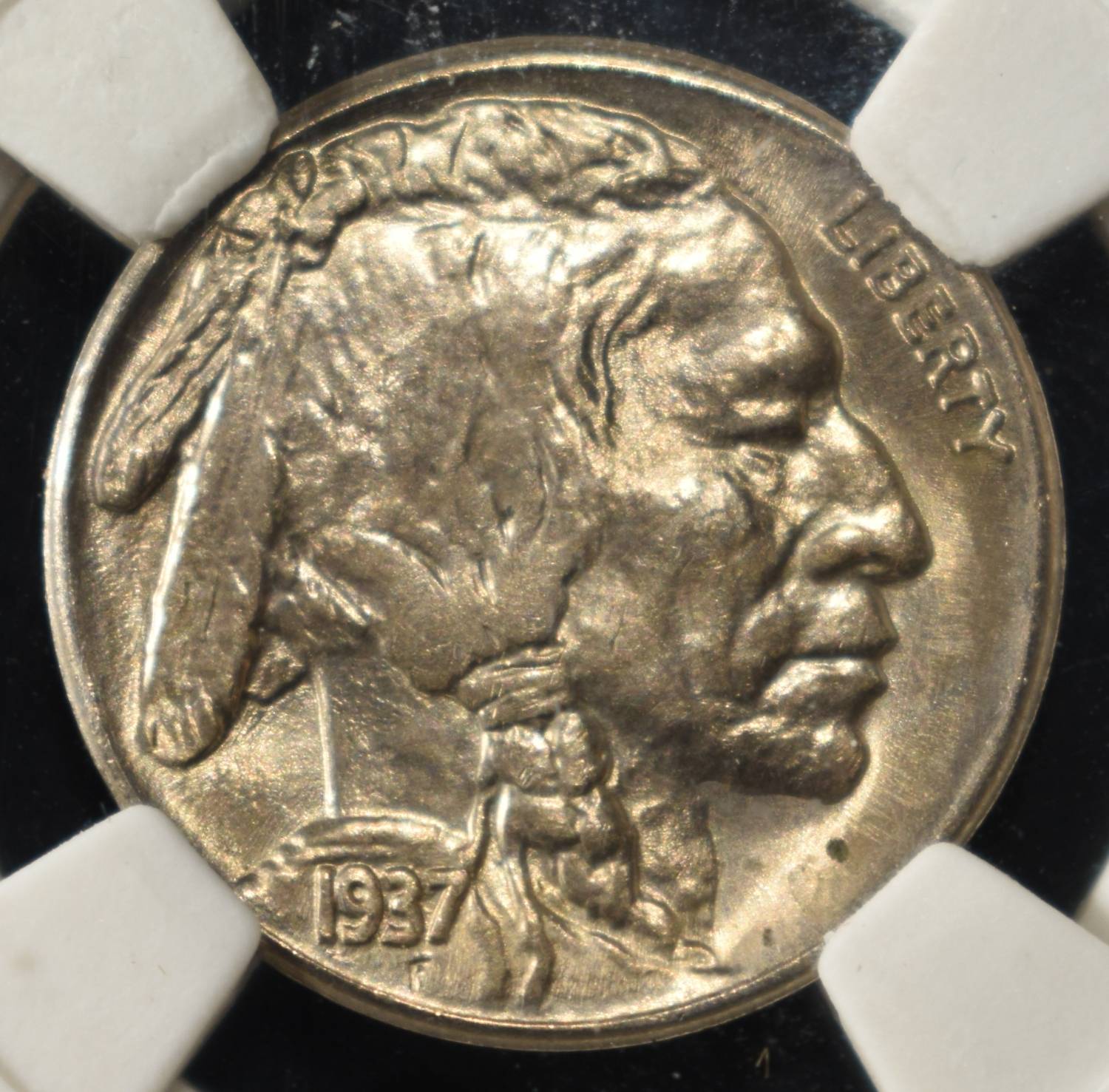1937-S BUFFALO NICKEL PGA SUPERB GEM BU