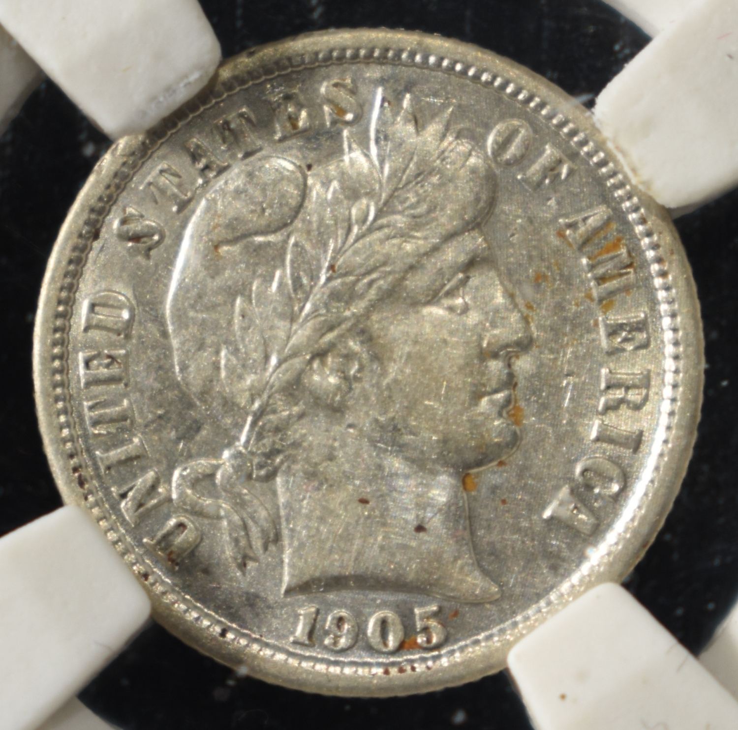 1905-S BARBER DIME PGA CH BU