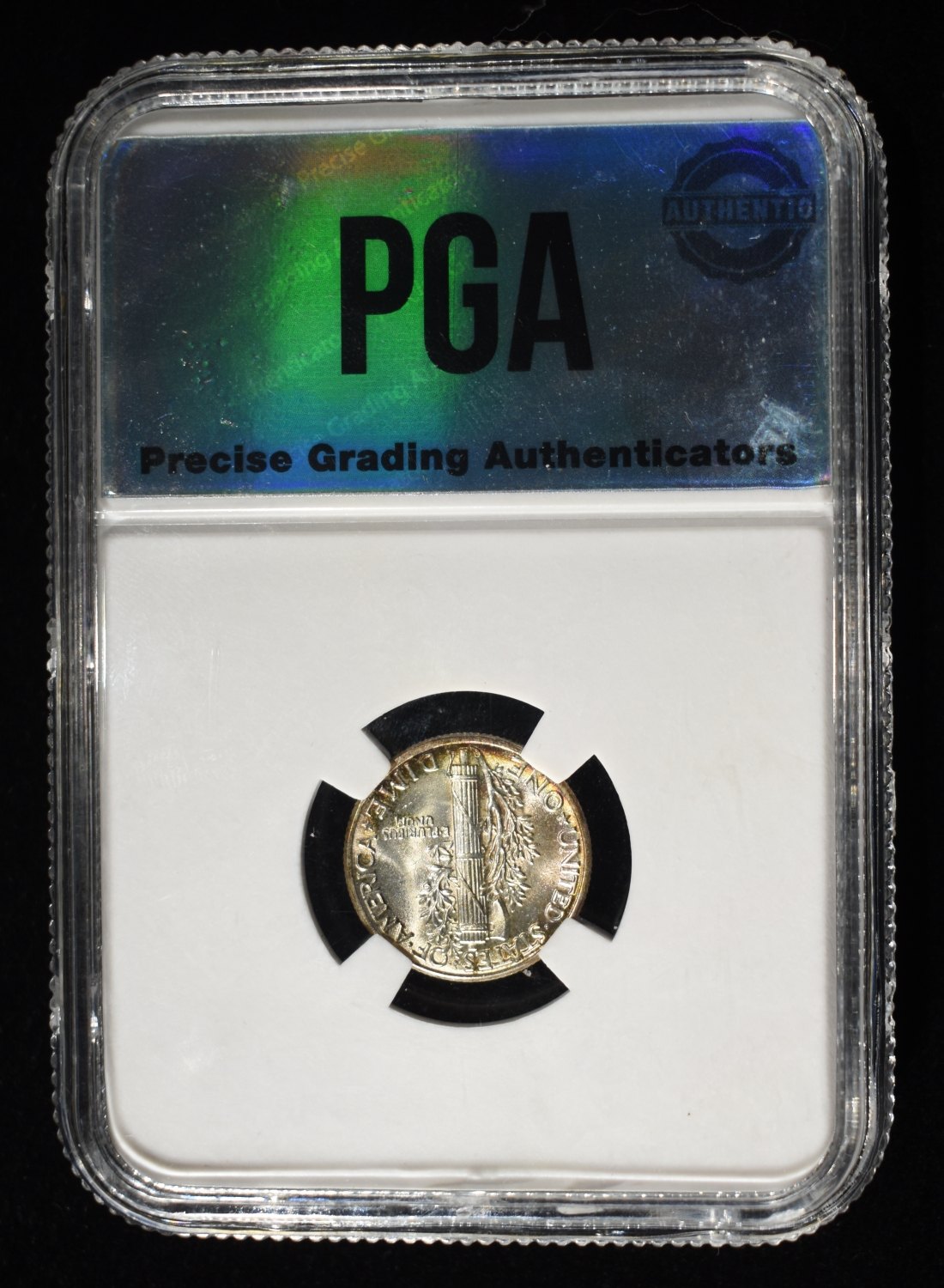1944 MERCURY DIME PGA SUPERB GEM BU FSB