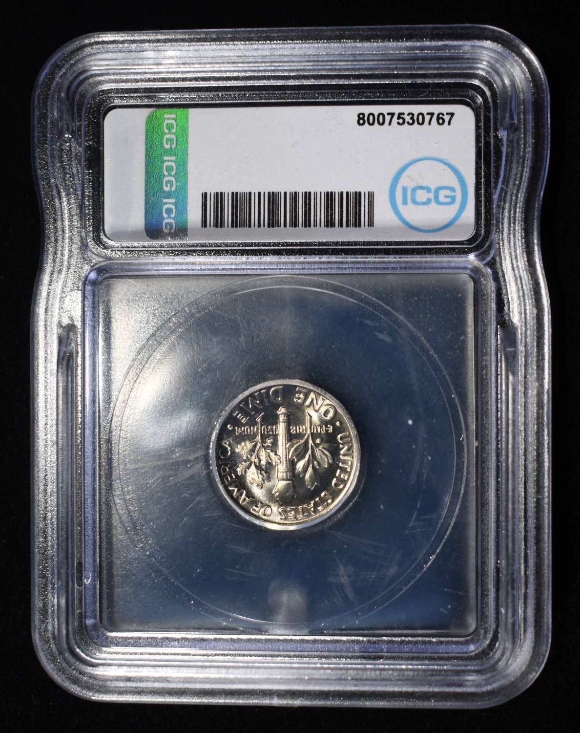 1966 ROOSEVELT DIME ICG MS68