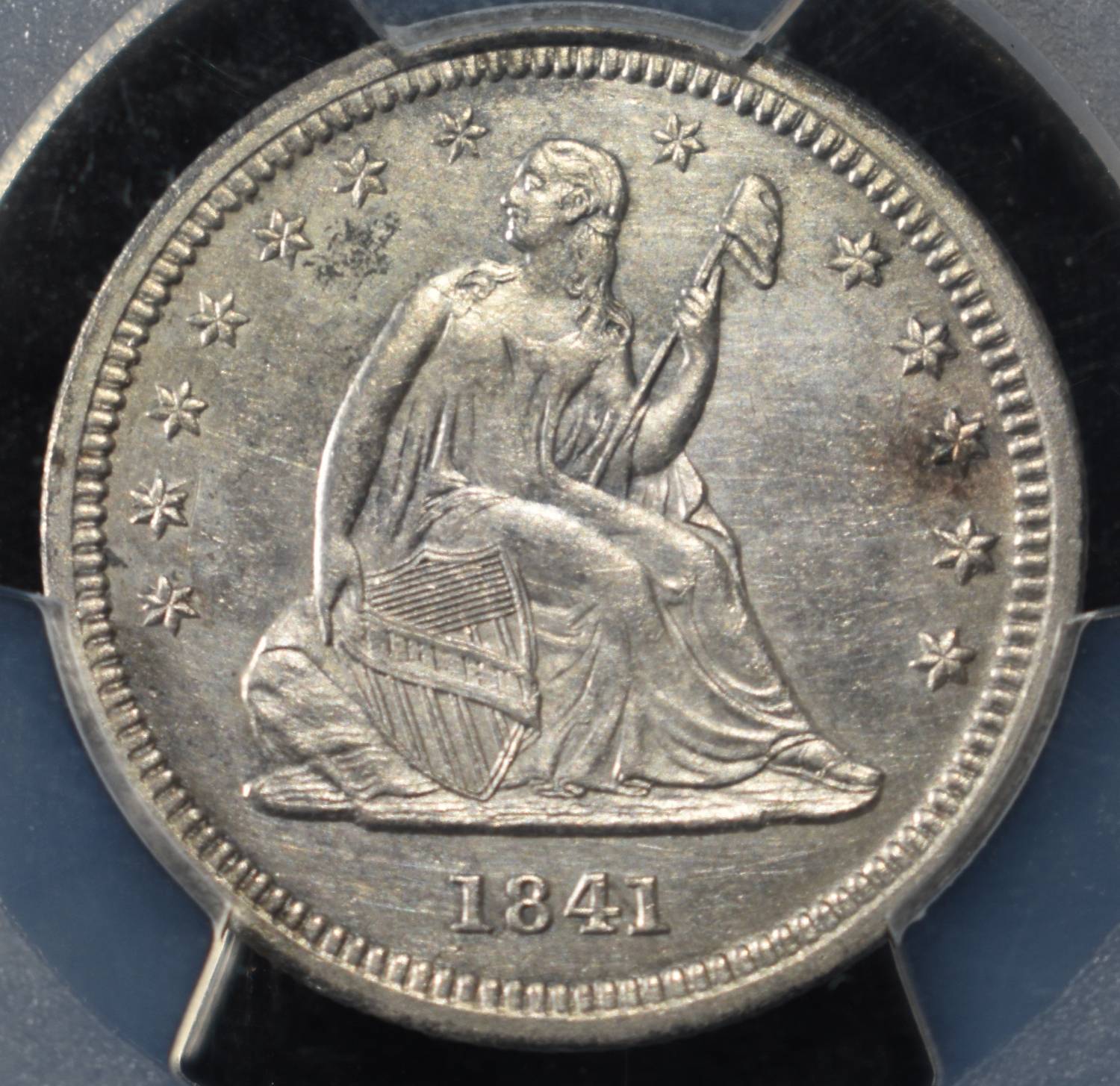 1841-O SEATED LIBERTY QUARTER PCGS GENUINE