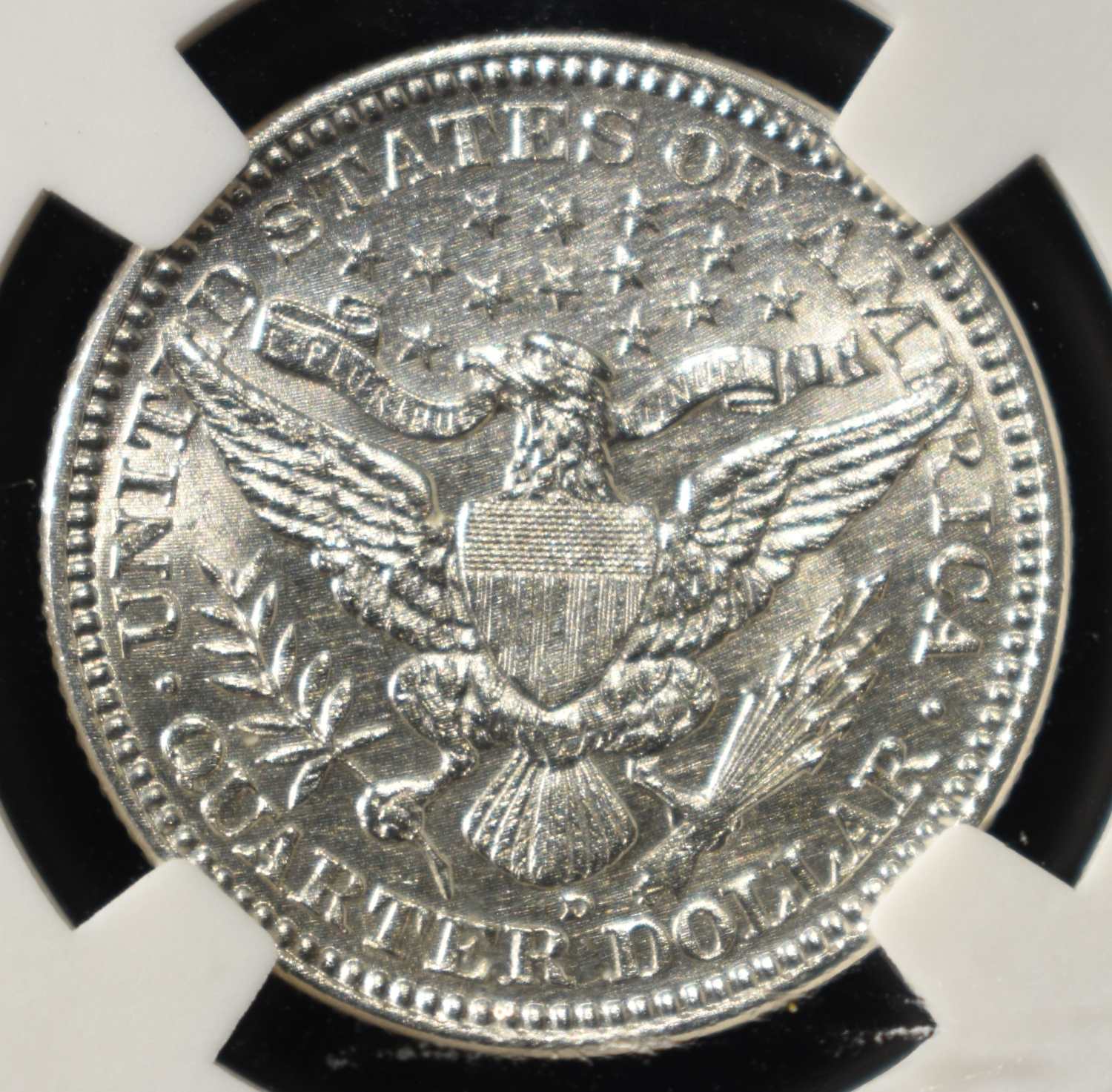 1916-D BARBER QUARTER PGA CG/GEM BU PL