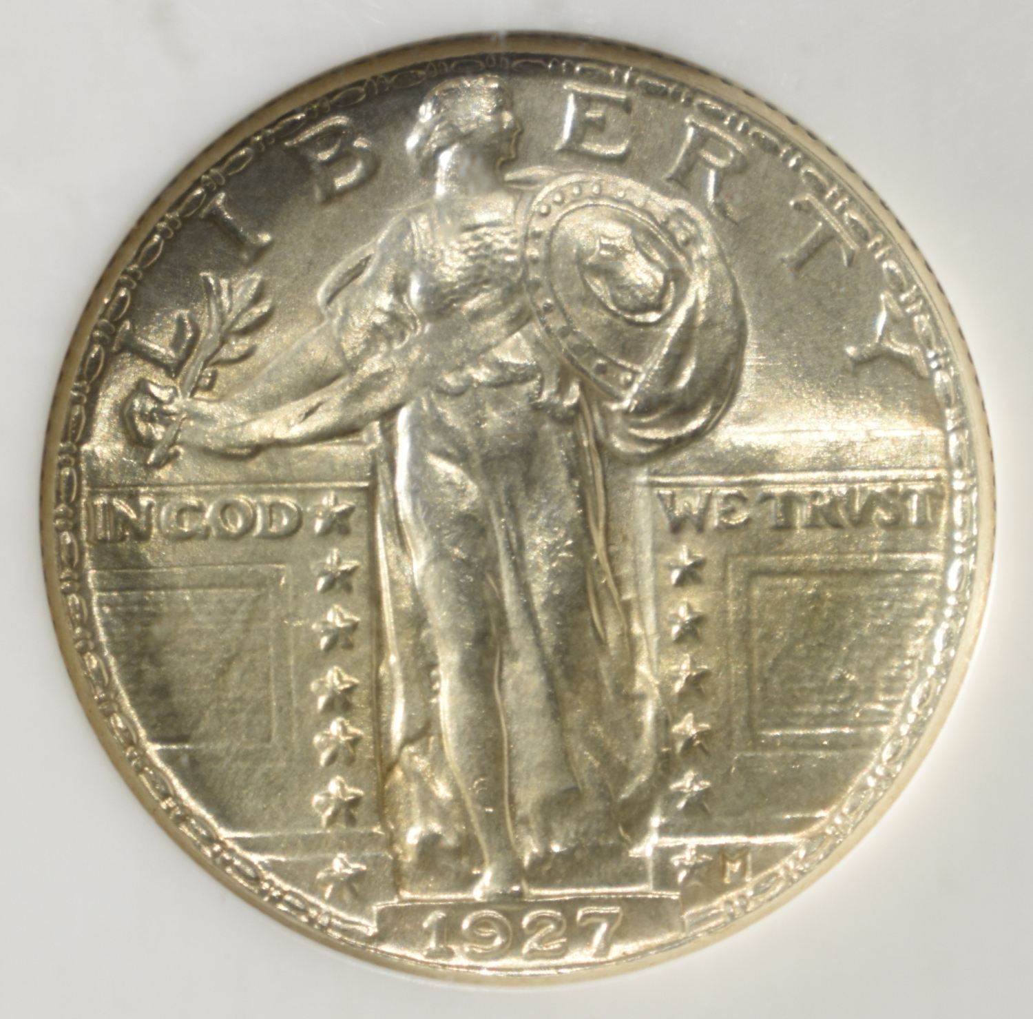 1927 STANDING LIBERTY QUARTER PCI CH/GEM BU FH