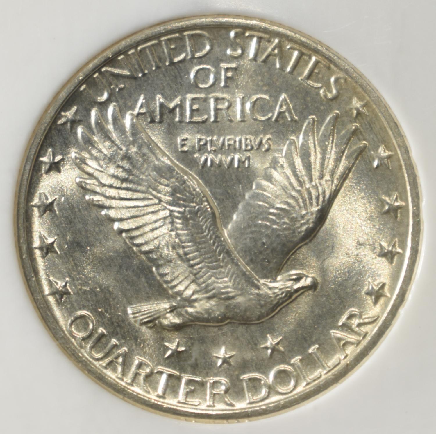 1927 STANDING LIBERTY QUARTER PCI CH/GEM BU FH