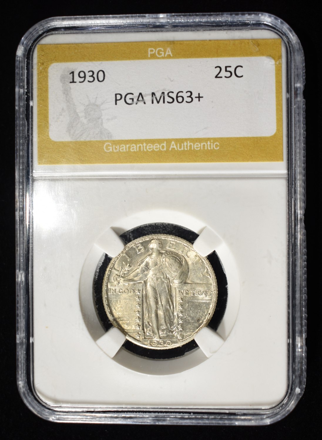 1930 STANDING LIBERTY QUARTER PGA CH BU