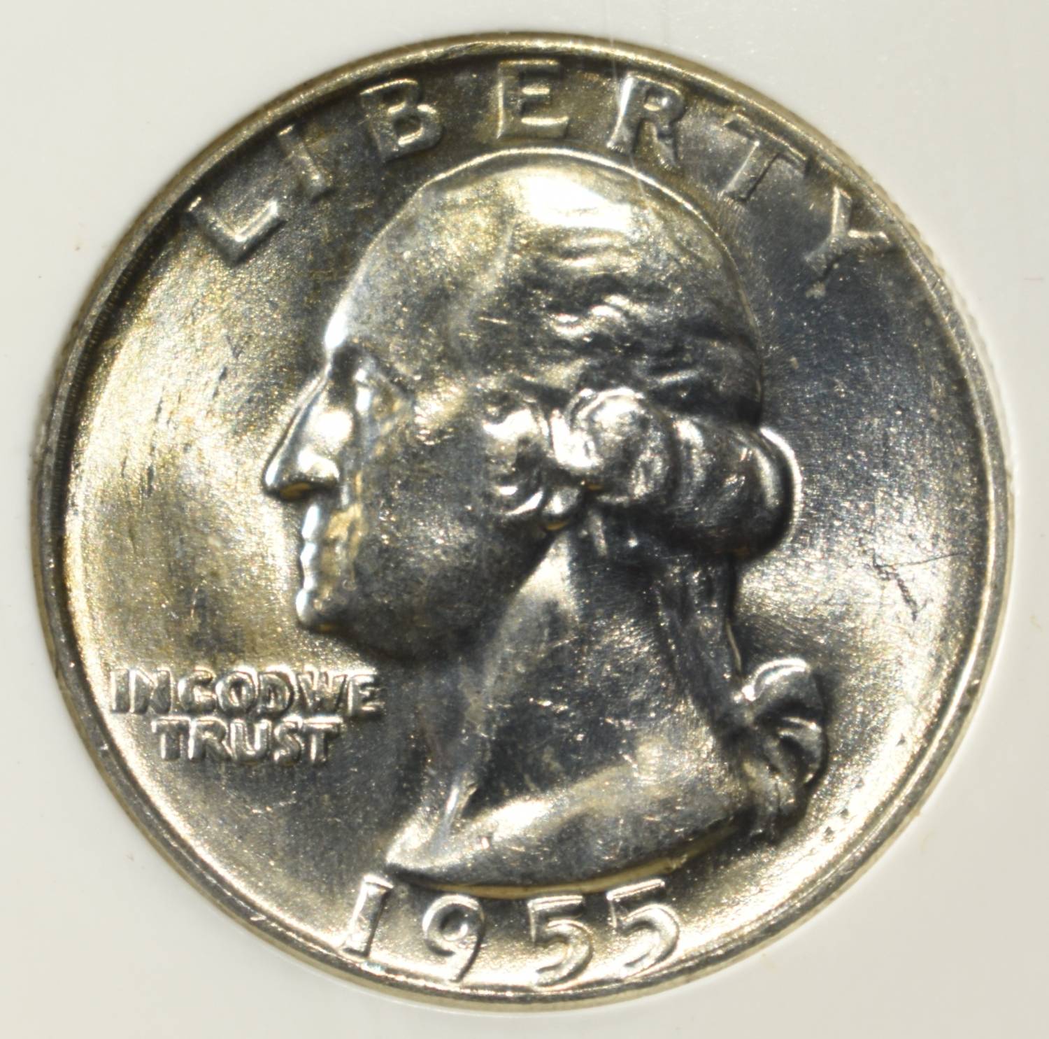 1955-D WASHINGTON QUARTER PCI SUPERB GEM BU