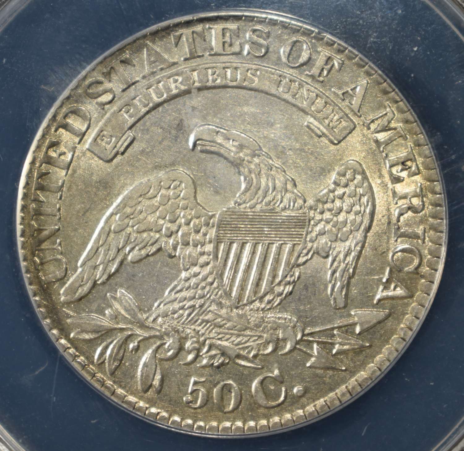 1828 CAPPED BUST HALF DOLLAR ANACS AU50