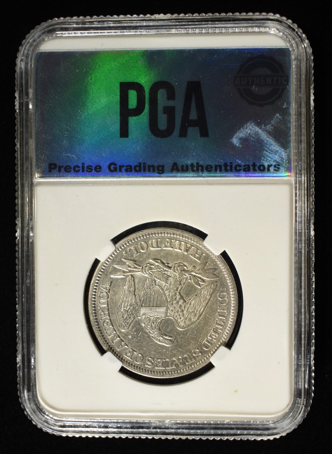 1858 LIBERTY HALF DOLLAR PGA AU/BU