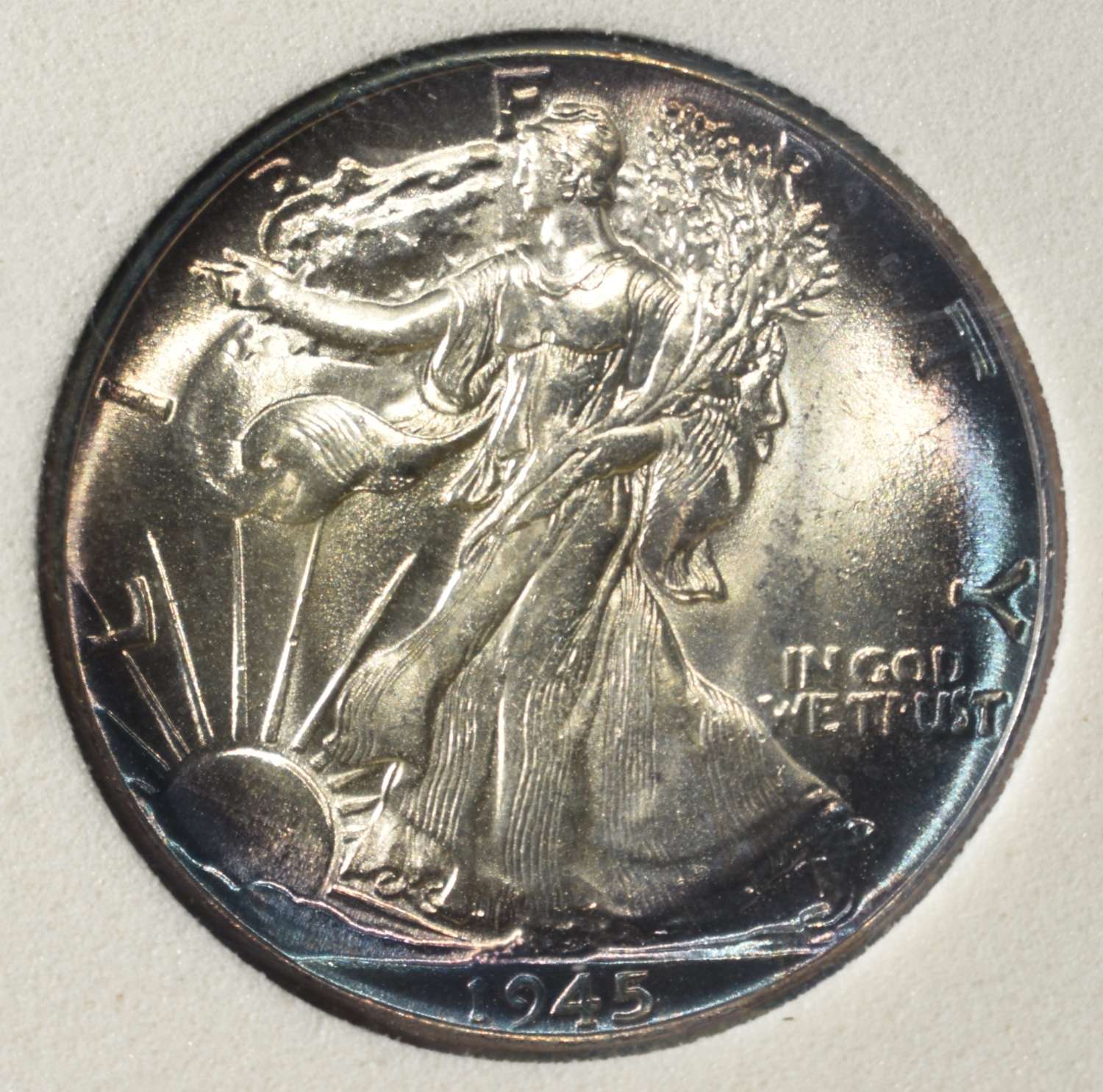 1945 WALKING LIBERTY HALF DOLLAR NNC SUPERB GEM BU