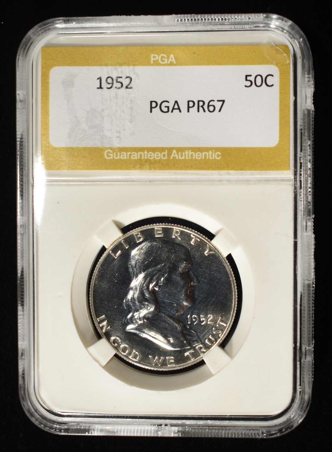 1952 FRANKLIN HALF DOLLAR PGA SUPERB GEM PROOF