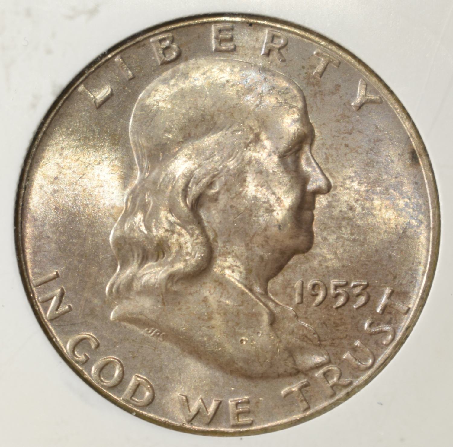 1953 FRANKLIN HALF DOLLAR PCI GEM BU FBL