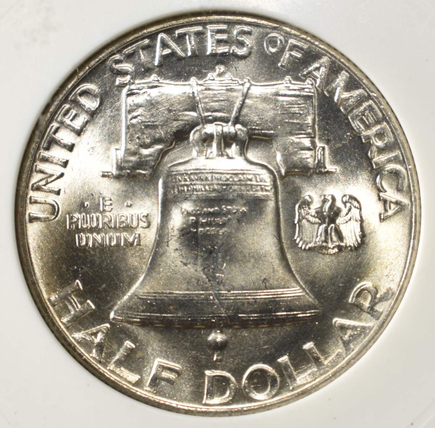 1954-D FRANKLIN HALF DOLLAR PCI SUPERB GEM BU FBL