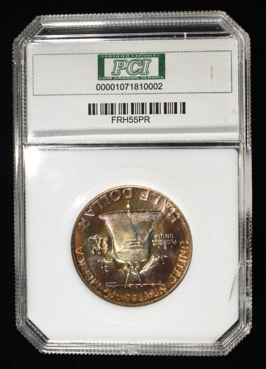 1955 FRANKLIN HALF $ PCI SUPERB GEM PR CAM REV