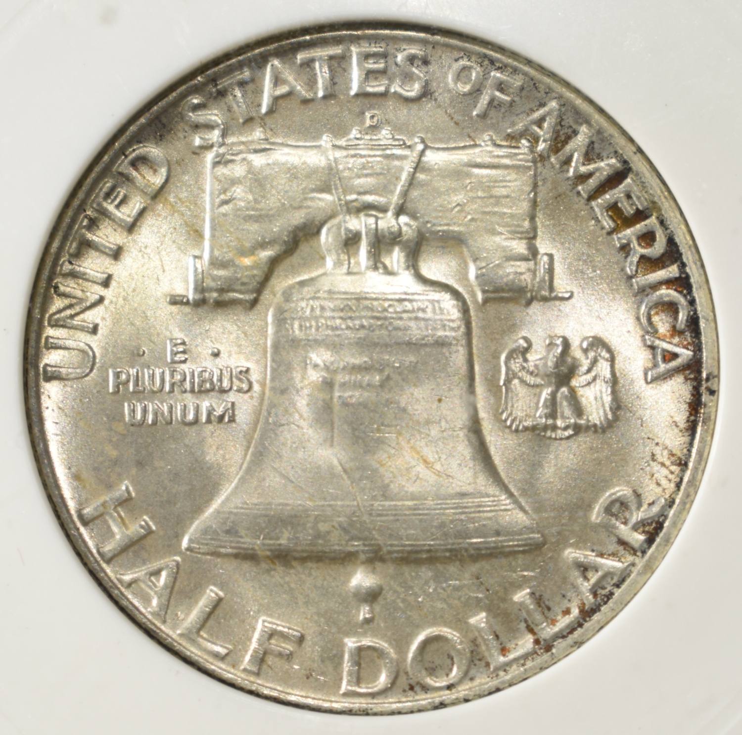 1959-D FRANKLIN HALF DOLLAR PCI SUPERB GEM BU FBL