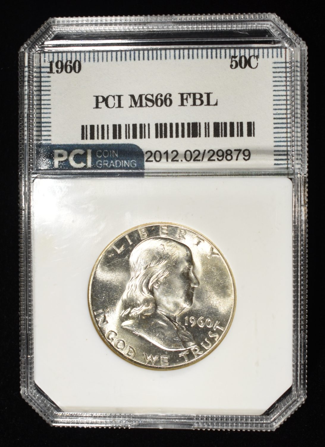 1960 FRANKLIN HALF DOLLAR PCI SUPERB GEM BU FBL
