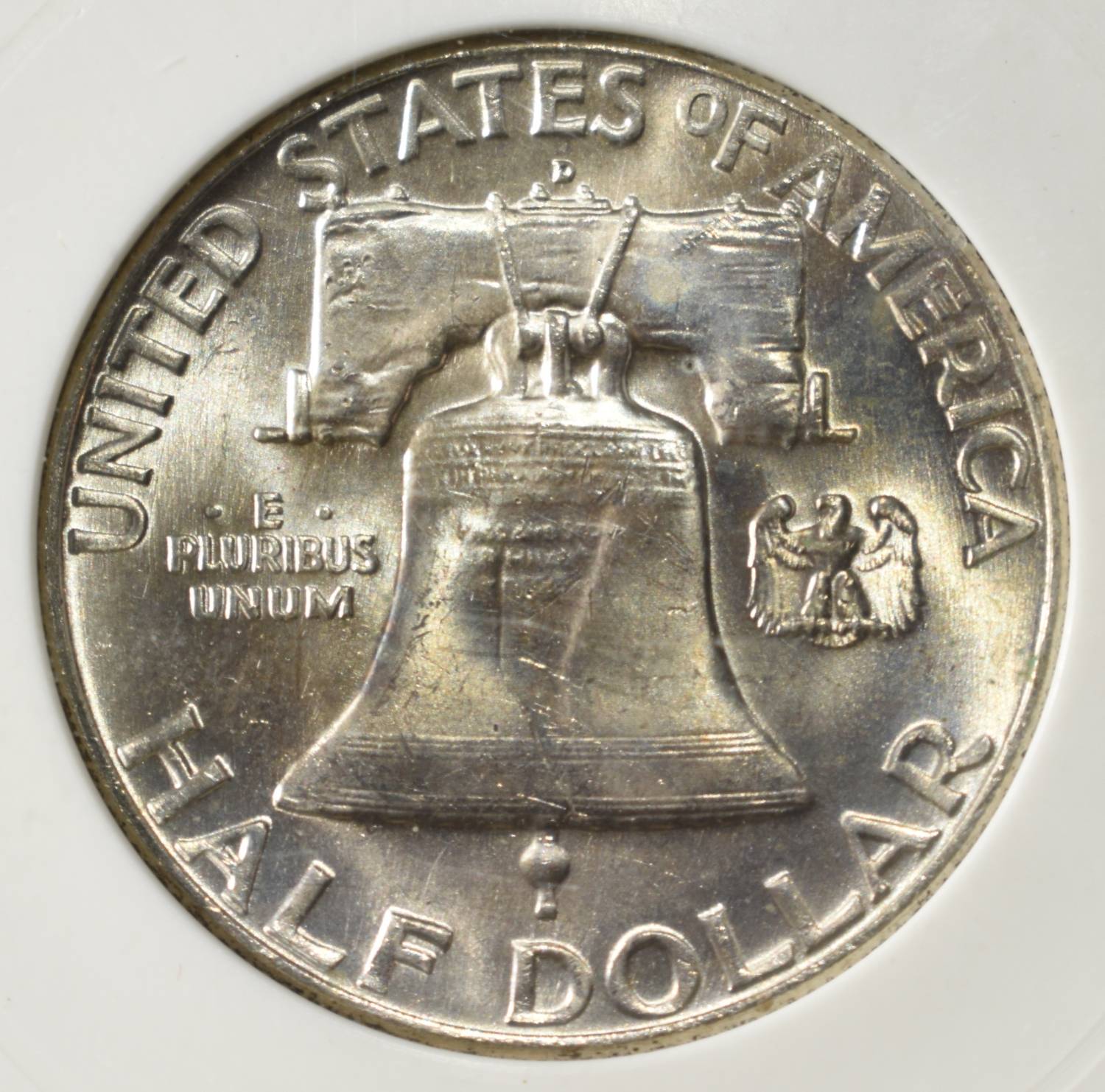 1961-D FRANKLIN HALF DOLLAR PCI SUPERB GEM BU FBL