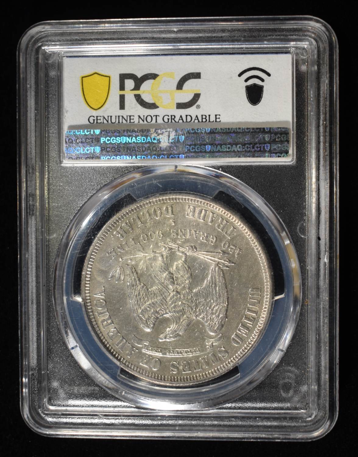 1878-S TRADE DOLLAR PCGS GENUINE CLEANED-AU DETAIL