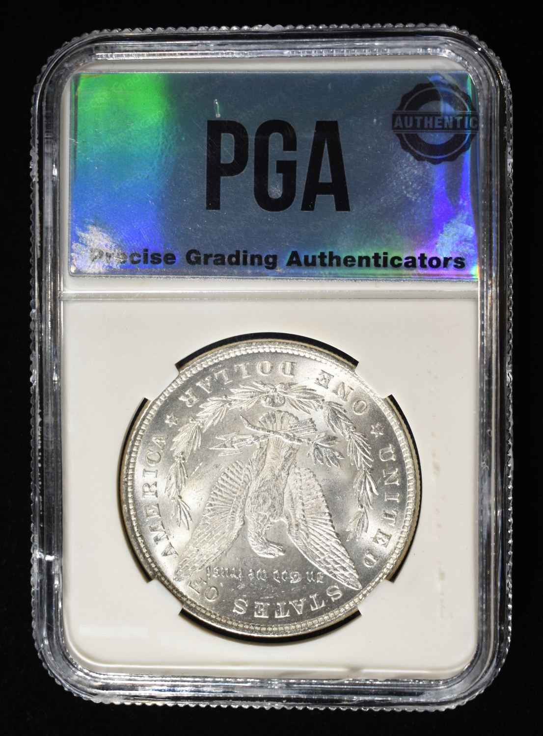1878 8TF MORGAN DOLLAR PGA CH/GEM BU