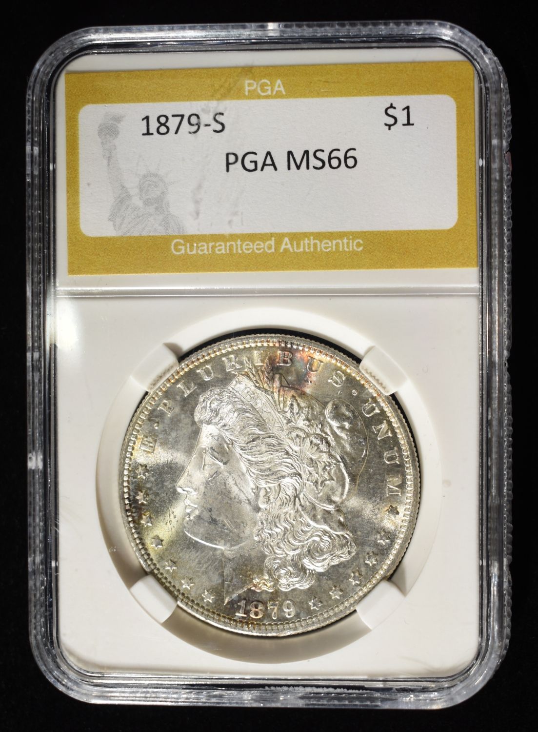 1879-S MORGAN DOLLAR PGA SUPERB GEM BU