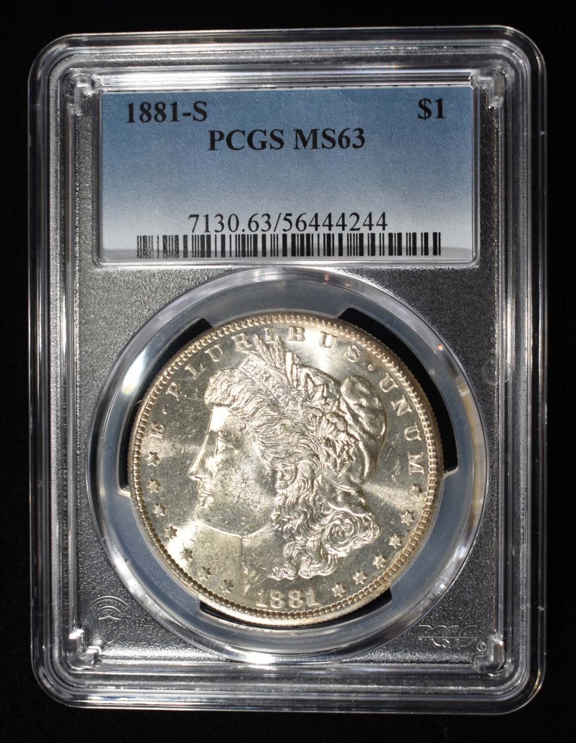 1881-S MORGAN DOLLAR PCGS MS-63