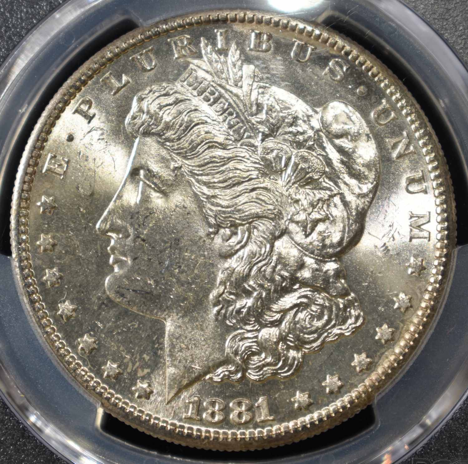 1881-S MORGAN DOLLAR PCGS MS-63