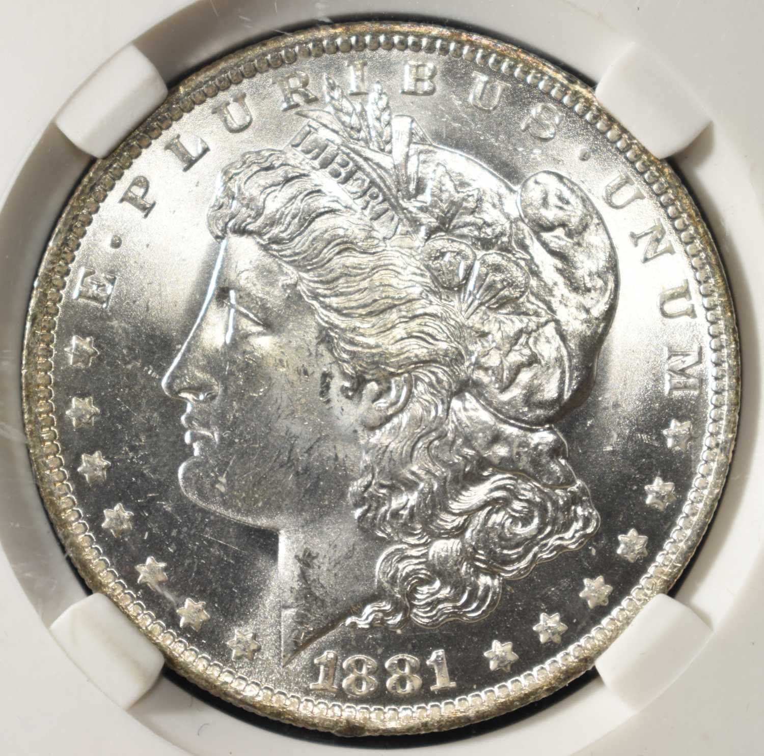 1881-O MORGAN DOLLAR PGA GEM BU