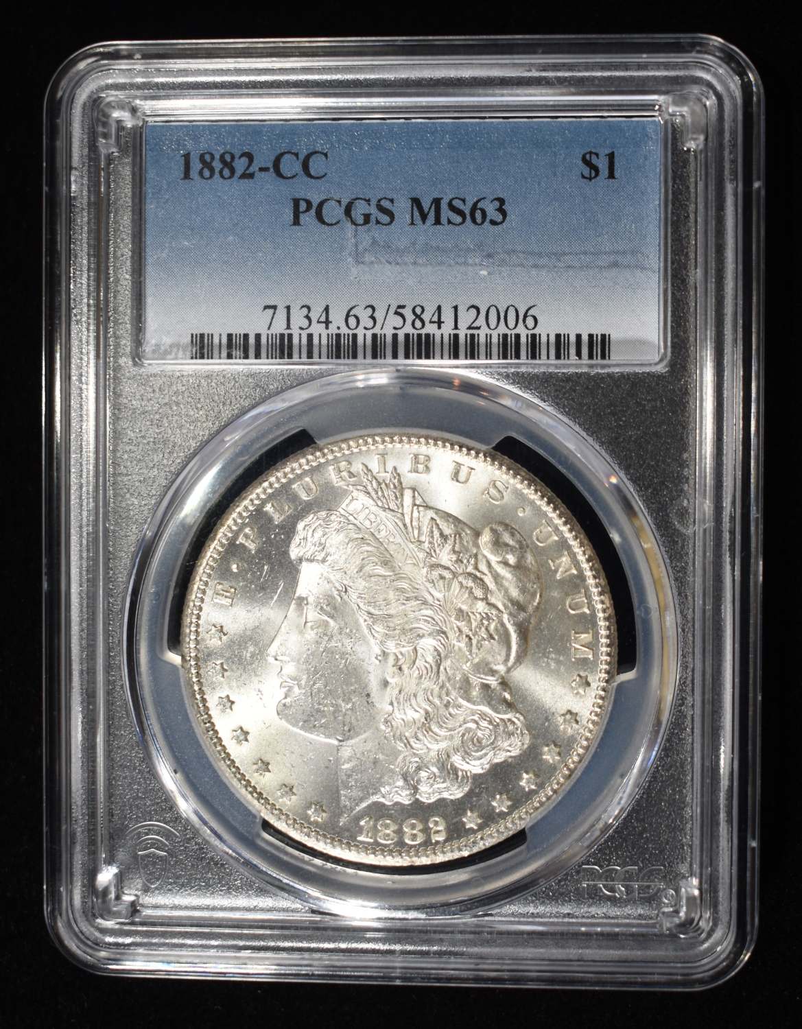 1882-CC MORGAN DOLLAR PCGS MS63