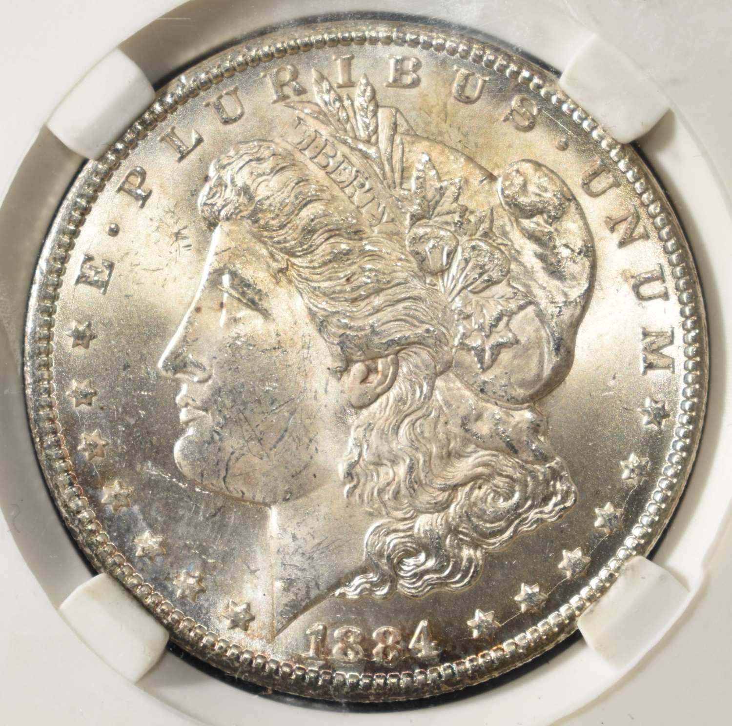 1884-CC MORGAN DOLLAR PGA GEM BU