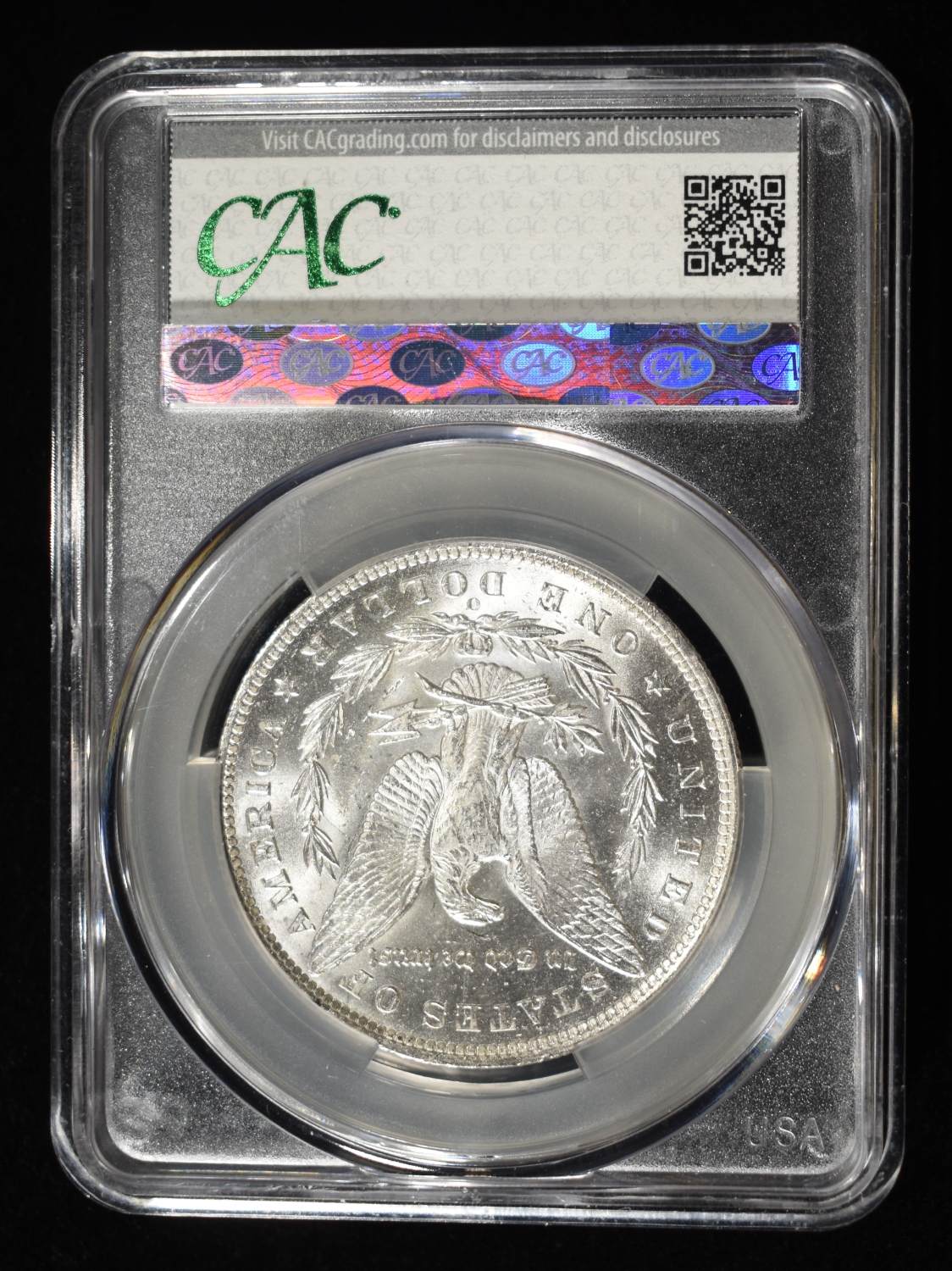 1885-O MORGAN DOLLAR CAC MS64+