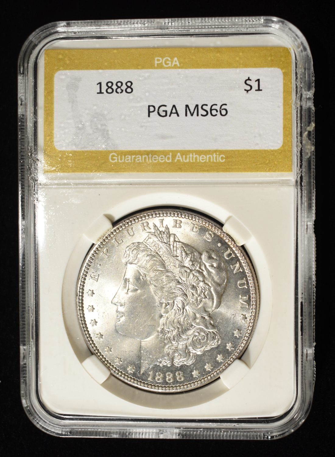 1888 MORGAN DOLLAR PGA SUPERB GEM BU