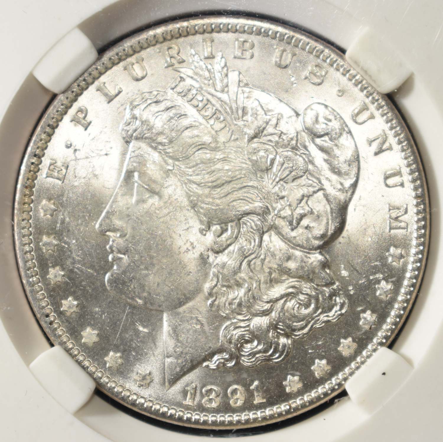 1891 MORGAN DOLLAR PGA CH/GEM BU