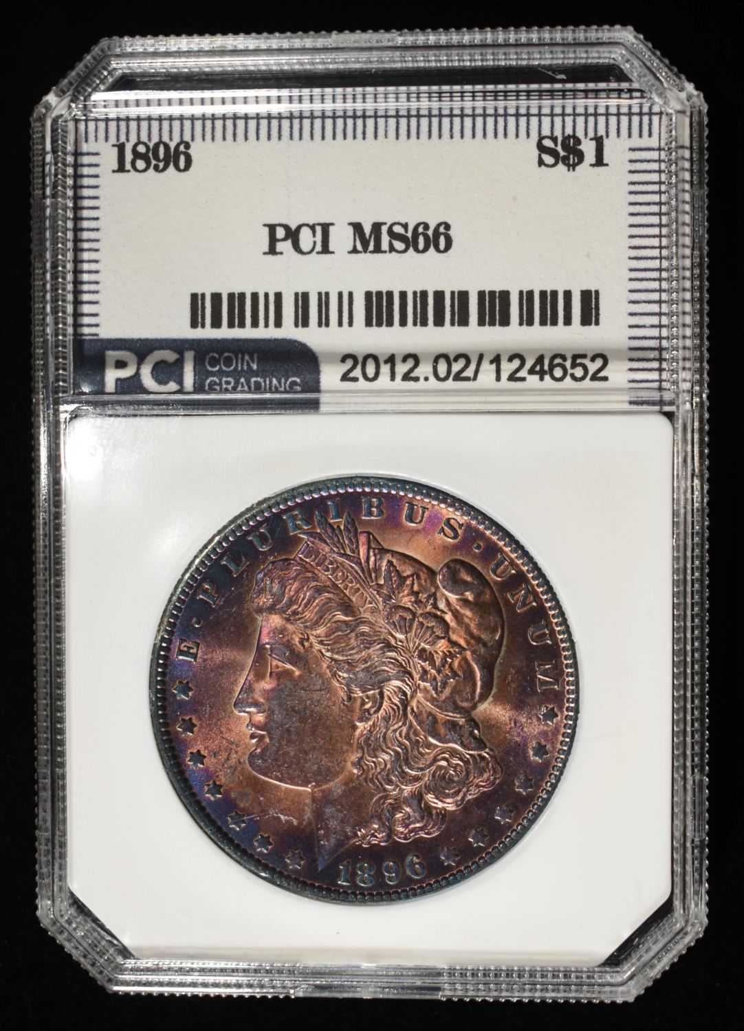 1896 MORGAN DOLLAR PCI SUPERB GEM BU