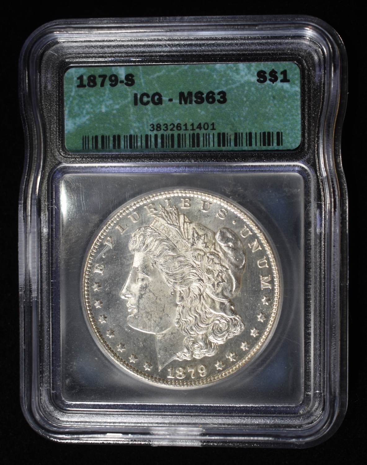 1879-S MORGAN DOLLAR ICG MS63