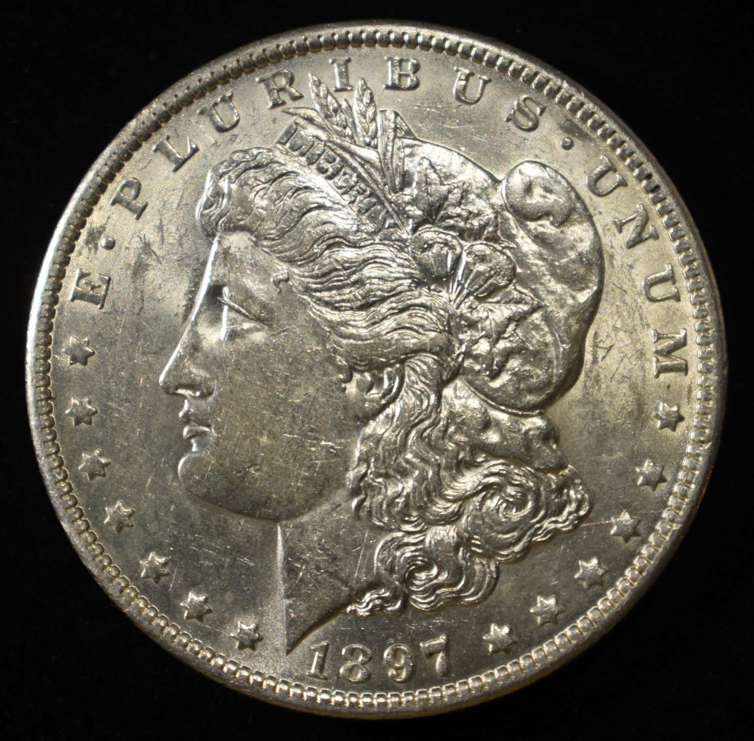 1897-O MORGAN DOLLAR CH AU