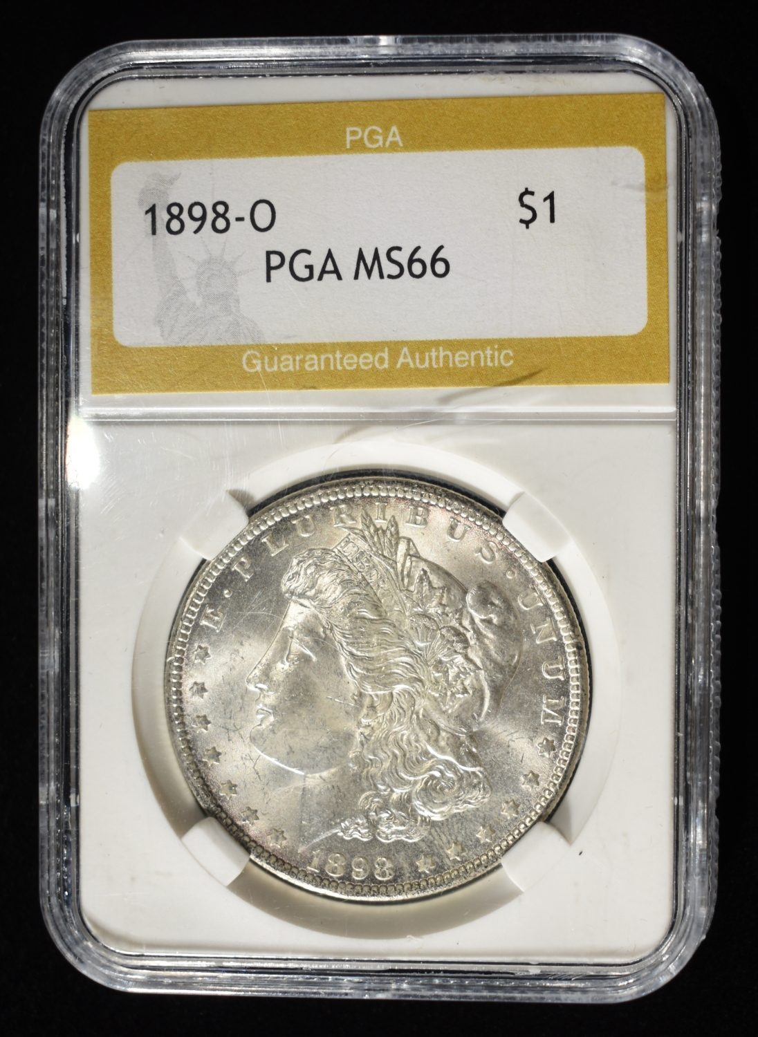 1898-O MORGAN DOLLAR PGA SUPERB GEM BU