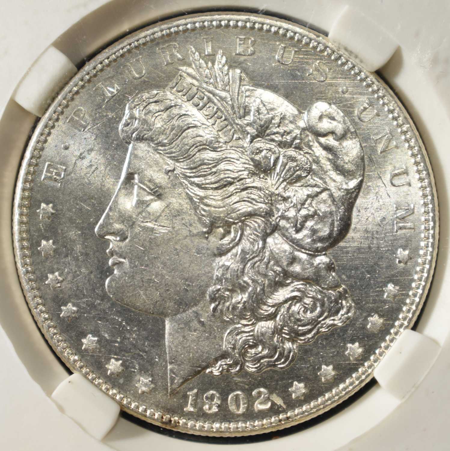 1902 MORGAN DOLLAR PGA CH/GEM BU PL