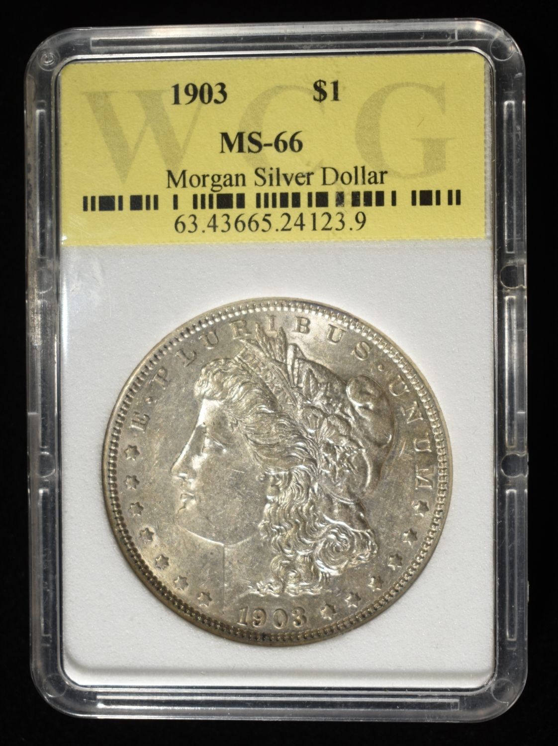 1903 MORGAN DOLLAR WCG SUPERB GEM BU