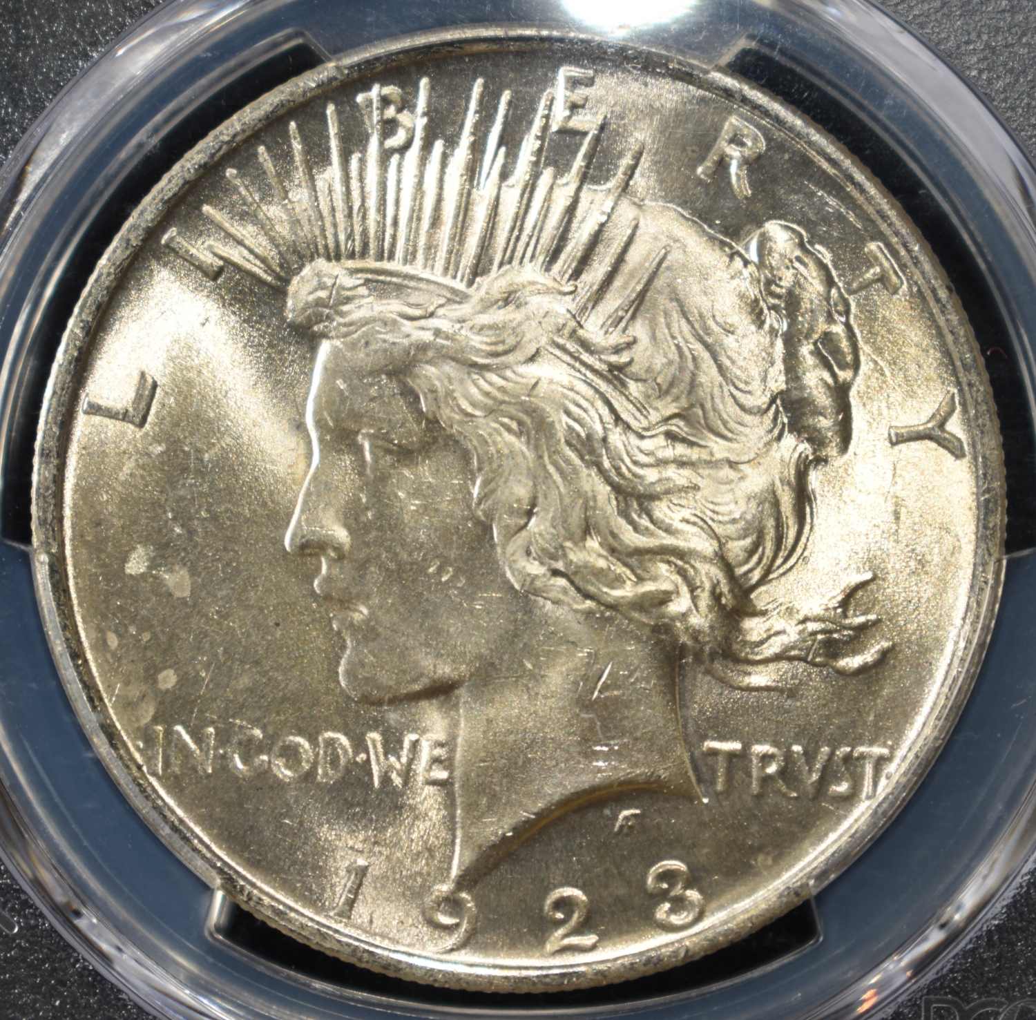 1923 PEACE DOLLAR PCGS MS63