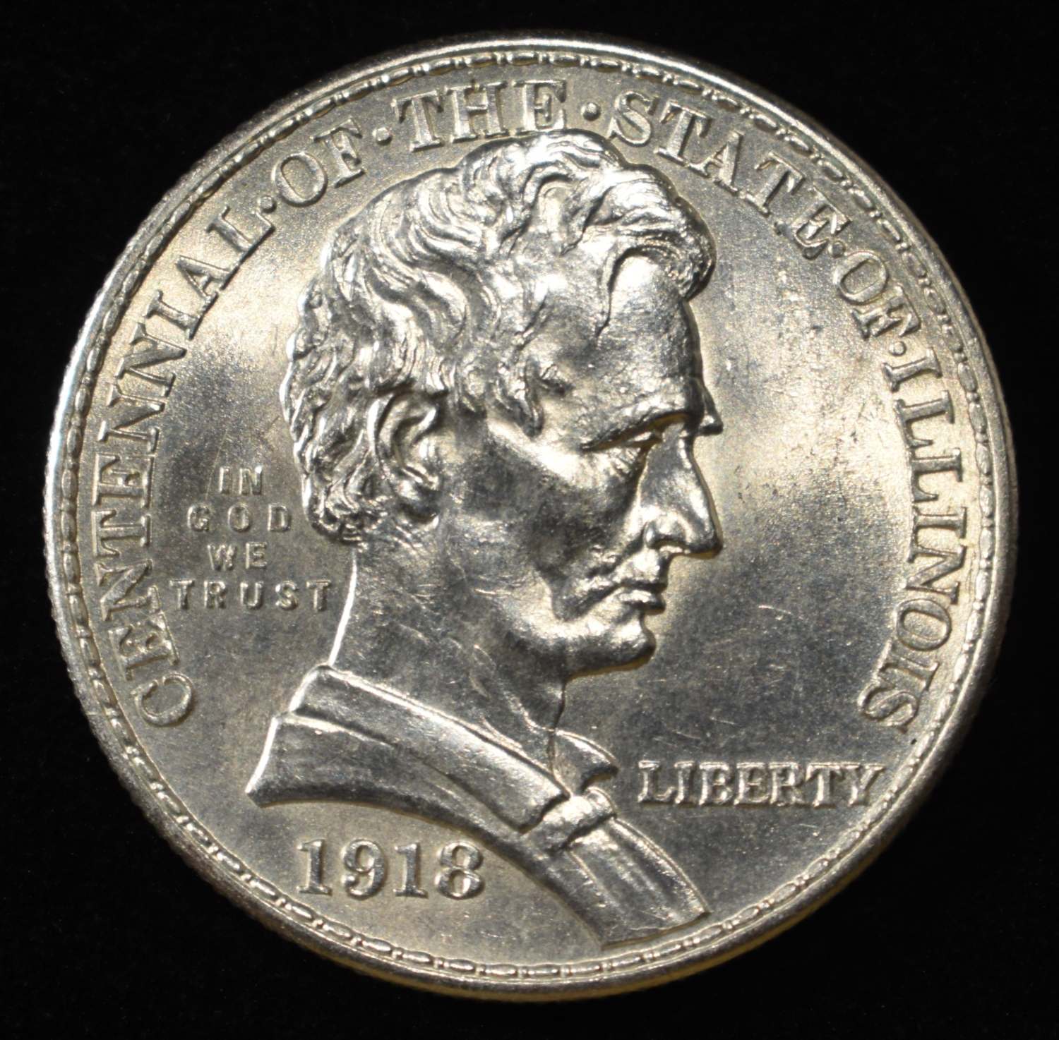1918 LINCOLN COMMEM HALF DOLLAR GEM BU