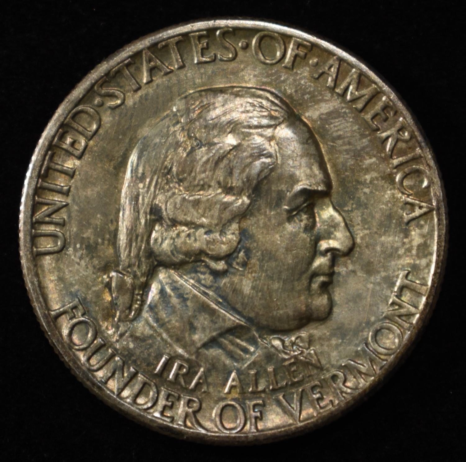 1927 50C COMMEM FOUNDER OF VERMONT