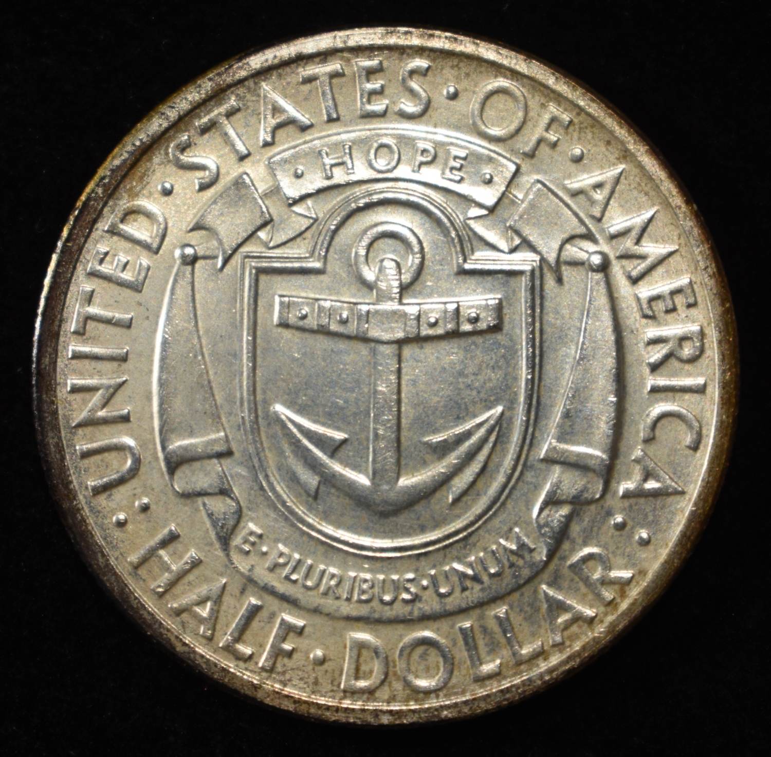 1936 50C COMMEM RHODE ISLAND