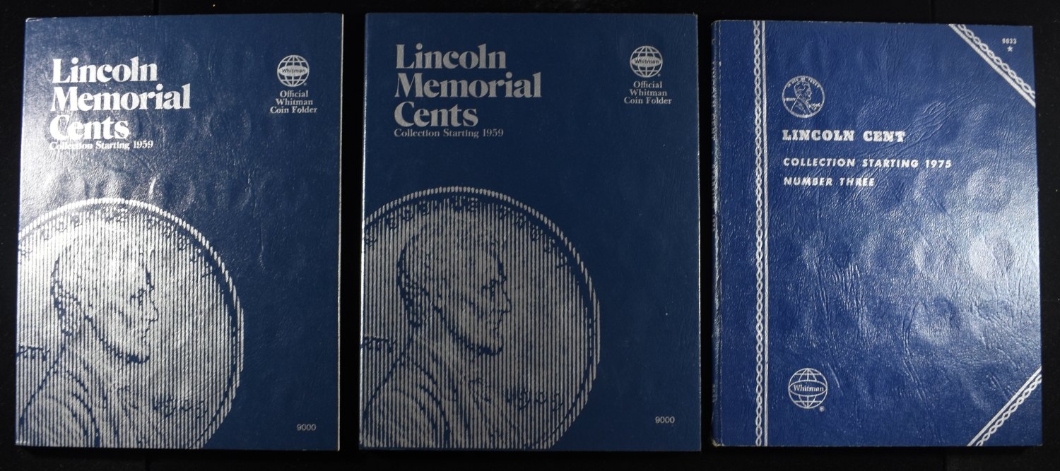 (3) LINCOLN CENT WHITMAN ALBUMS