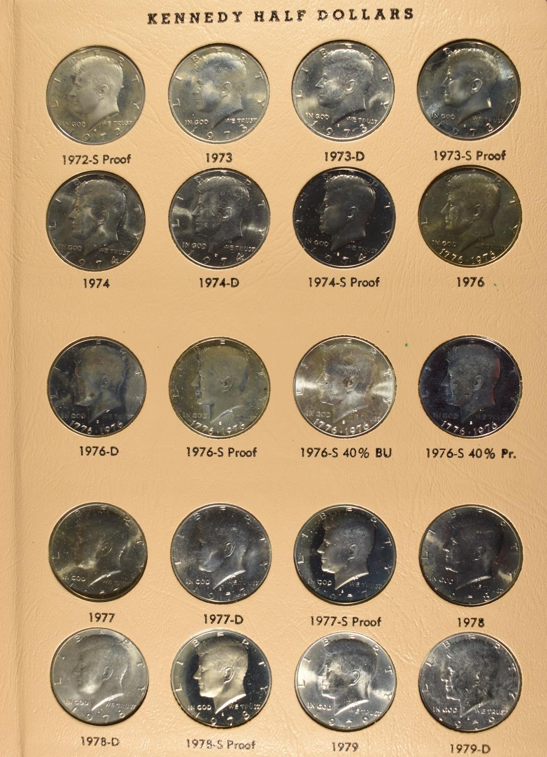KENNEDY HALF DOLLAR DANSCO ALBUM