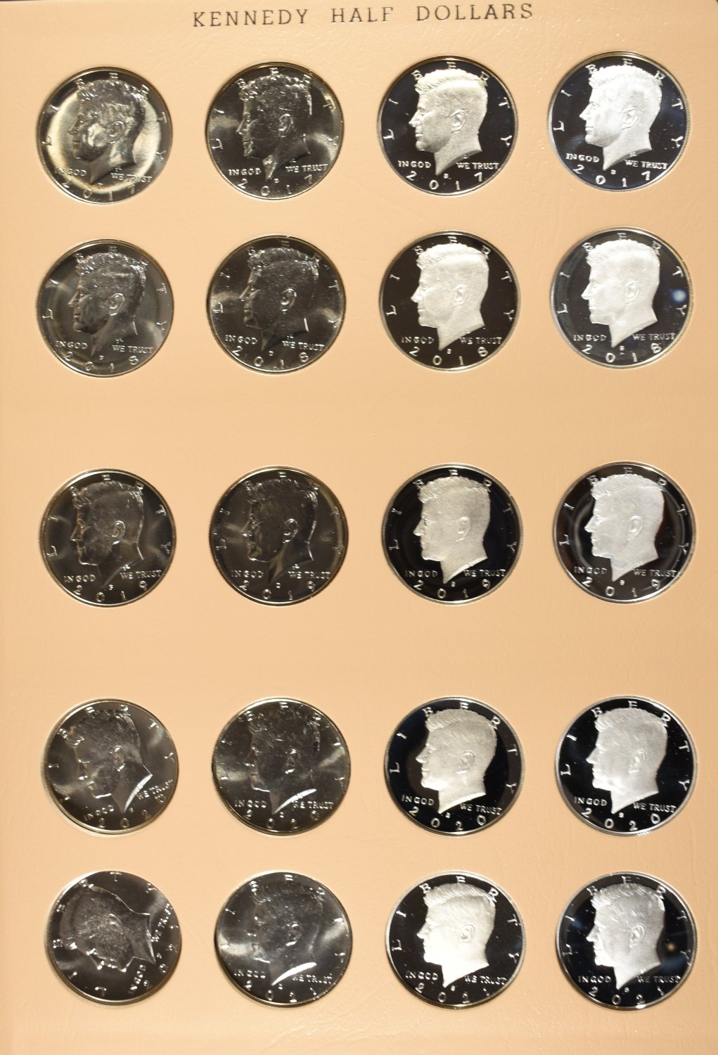 KENNEDY HALF DOLLAR DANSCO ALBUM