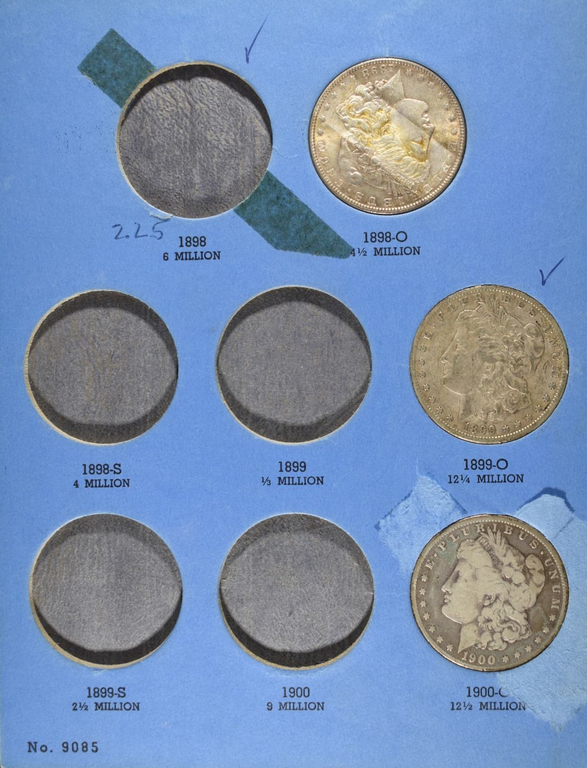 MORGAN SILVER DOLLAR WHITMAN ALBUM 1898-1921