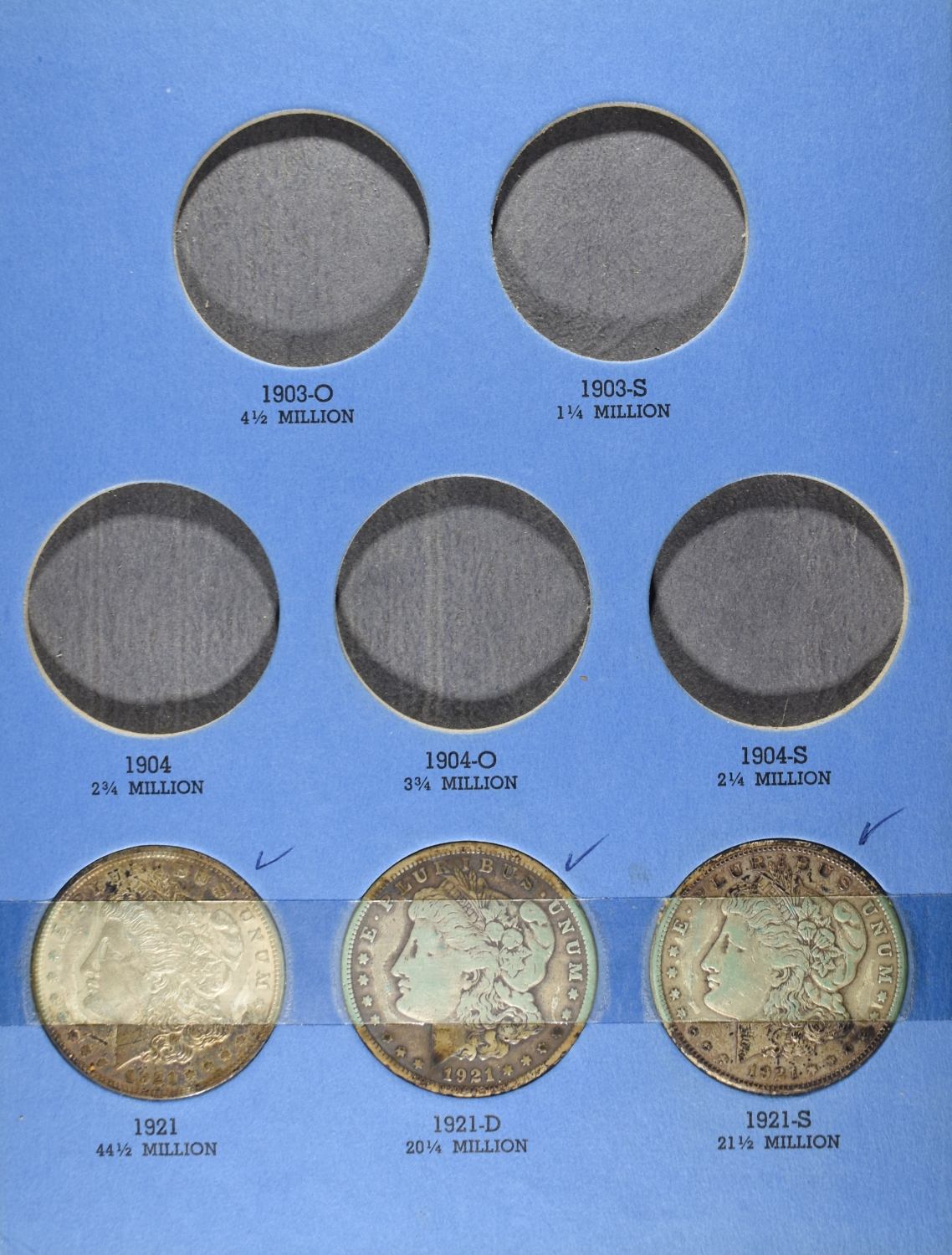 MORGAN SILVER DOLLAR WHITMAN ALBUM 1898-1921