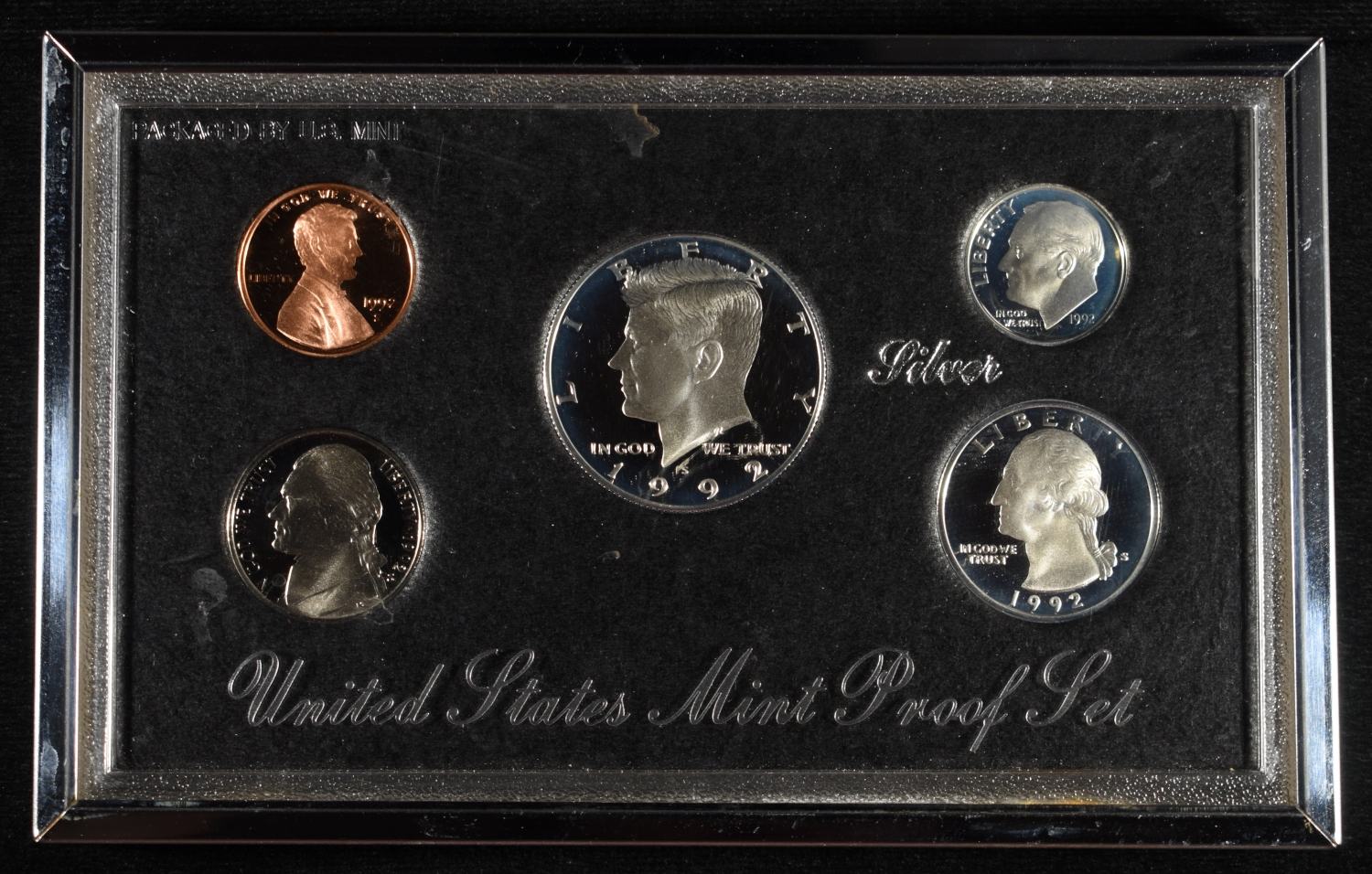 1992 SILVER PROOF SET NO BOX
