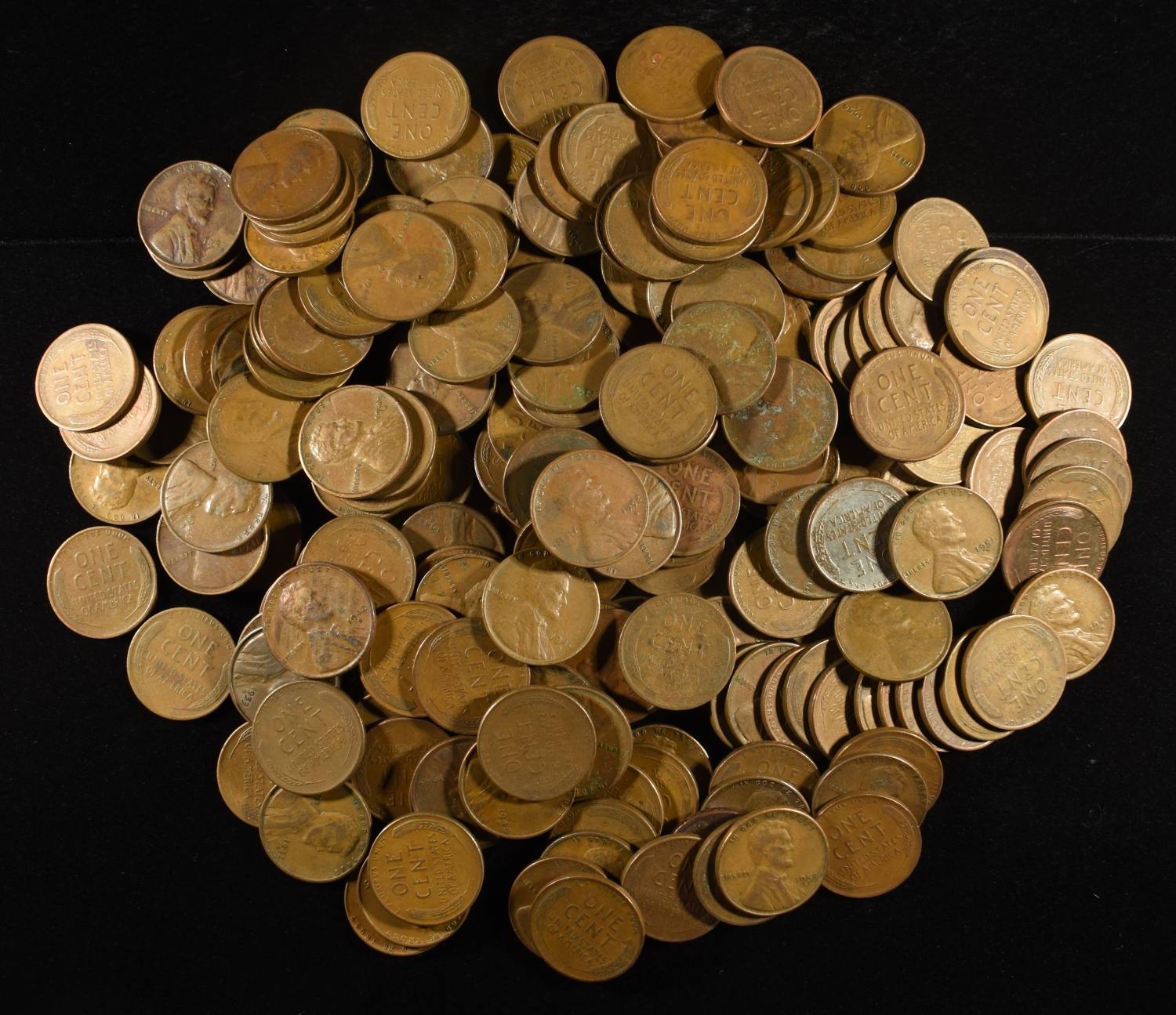 200 "S" MINT WHEAT CENTS