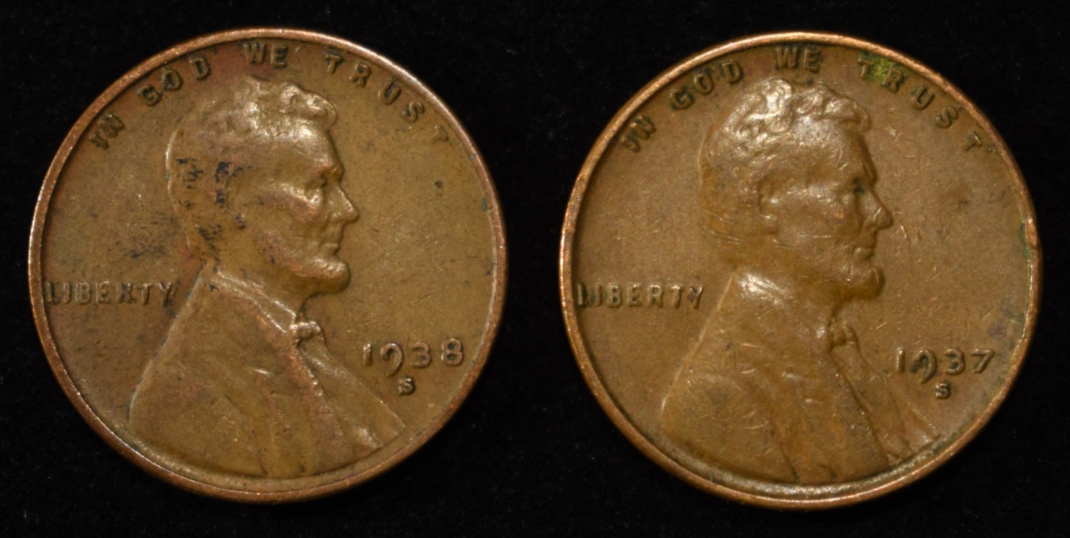 200 "S" MINT WHEAT CENTS
